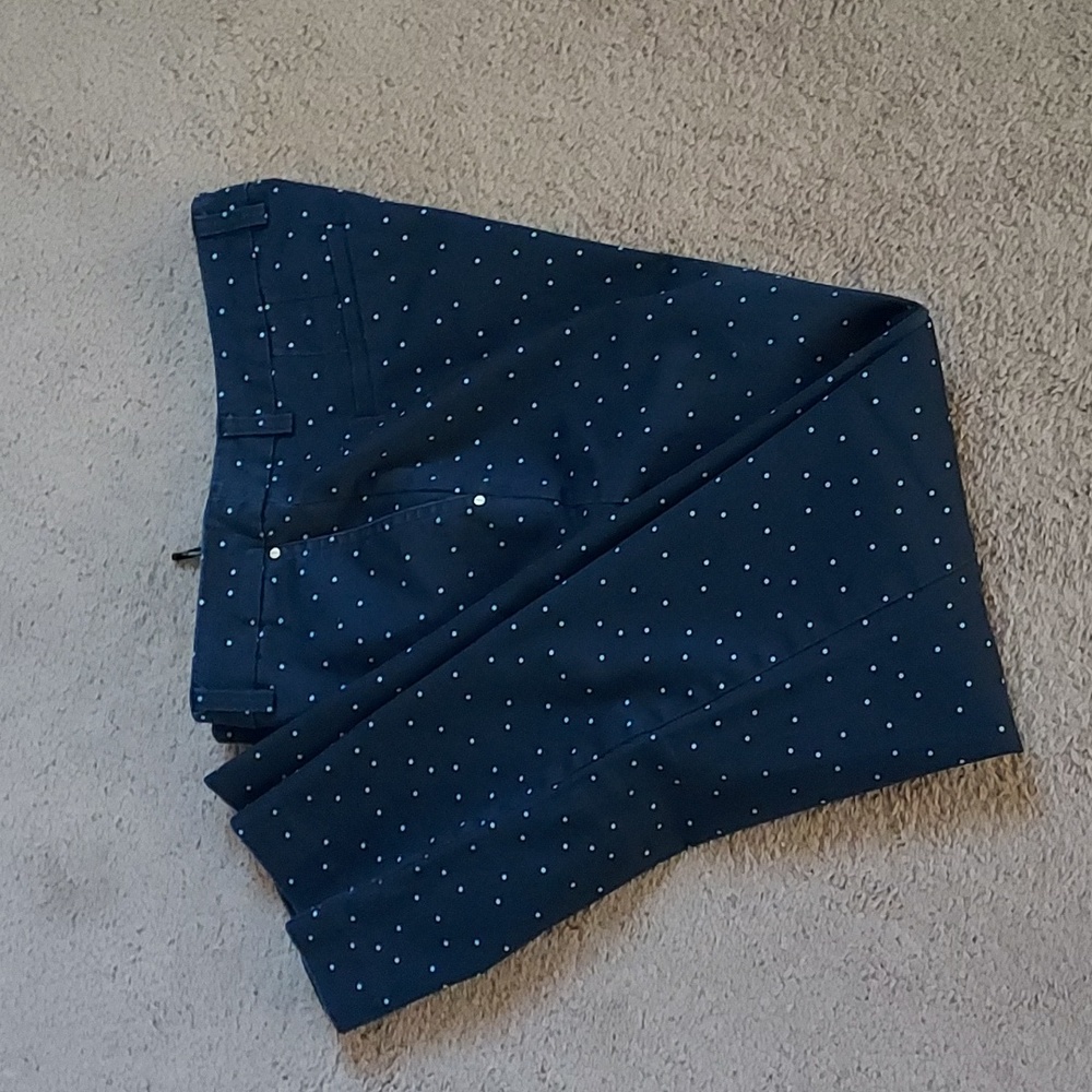 Jones New York Signature Grace Ankle Polka Dot Pants Size 10